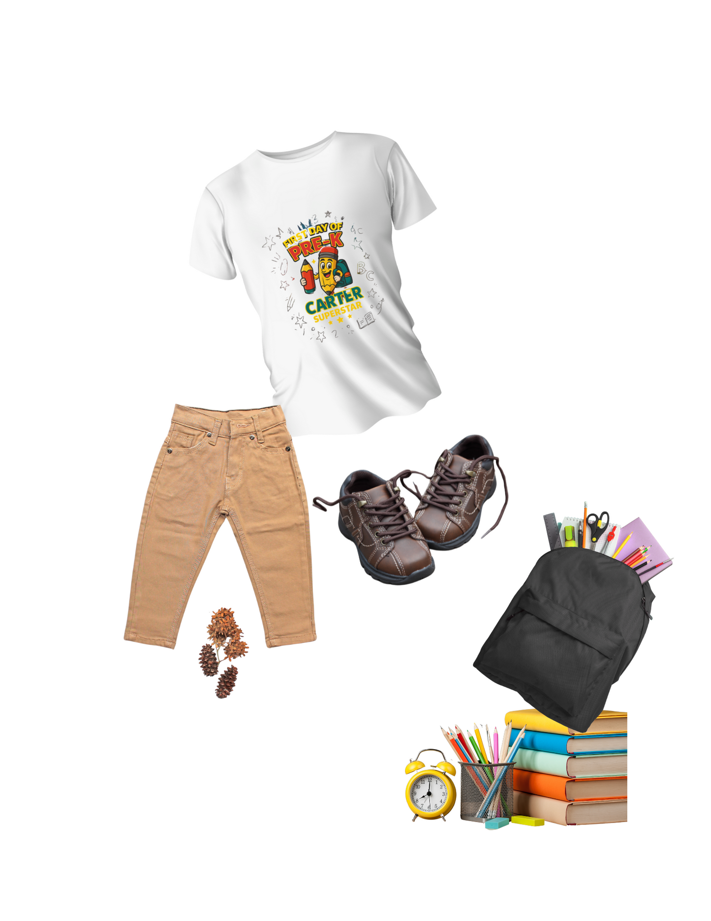 🎒 First Day of Pre-K Shirt – Personalized with Name – ‘LLCBOSSCRAFTING’ Edition ✏️⭐