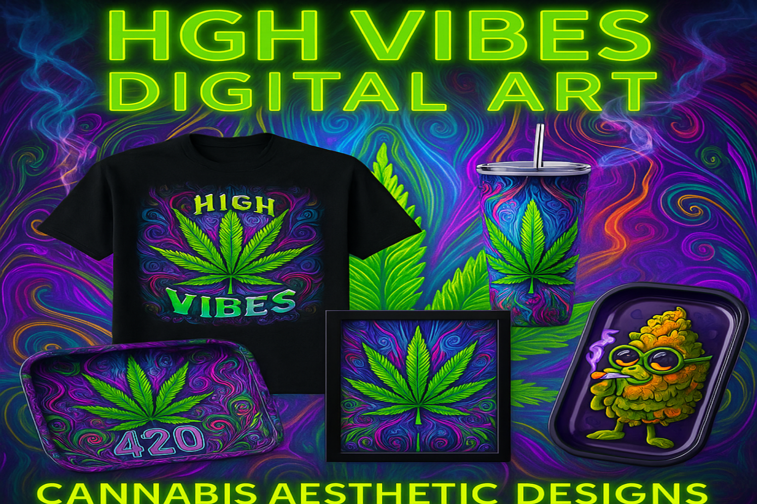 HIGH VIBES DIGITAL ART