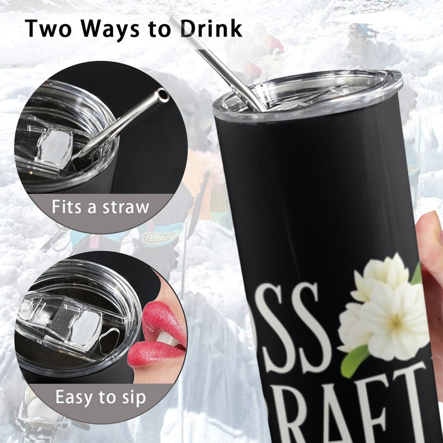 🖤 Custom 20 oz Skinny Tumbler – Designed by BossCraftingLLC