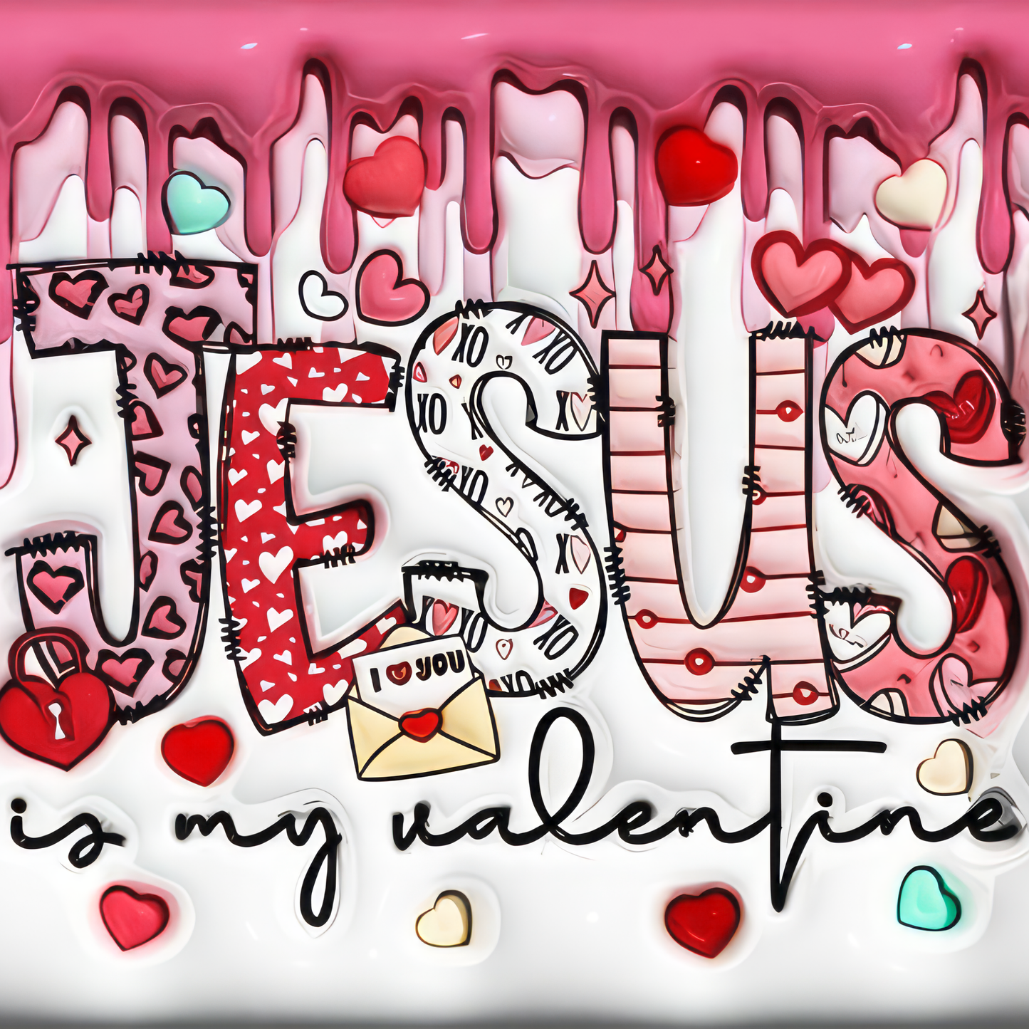 "Jesus Is My Valentine" Custom Artwork